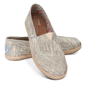 NEW nwt nib Toms black white space dyed women's 10 shoes boho